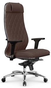 Кресло офисное Мetta L 1m 40M/2D Infinity Easy Clean (MPES) мультиблок, нижняя часть 17838 темно-коричневый в Тюмени