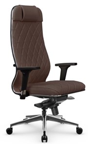 Кресло офисное Мetta L 1m 40M/2D Infinity Easy Clean (MPES) мультиблок, нижняя часть 17839 темно-коричневый в Тюмени