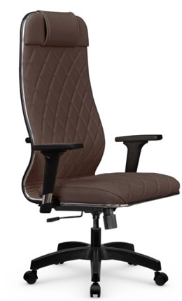 Кресло офисное Мetta L 1m 40M/2D Infinity Easy Clean (MPES) топган, нижняя часть 17831 темно-коричневый в Заводоуковске - изображение