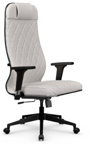 Кресло офисное Мetta L 1m 40M/2D Infinity Easy Clean (MPES) топган, нижняя часть 17832 белый в Заводоуковске