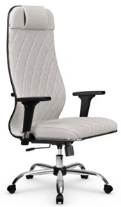Кресло офисное Мetta L 1m 40M/2D Infinity Easy Clean (MPES) топган, нижняя часть 17833 белый в Заводоуковске