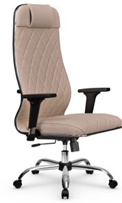 Кресло офисное Мetta L 1m 40M/2D Infinity Easy Clean (MPES) топган, нижняя часть 17833 темно-бежевый в Заводоуковске