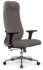 Кресло офисное Мetta L 1m 40M/2D Infinity Easy Clean (MPES) топган, нижняя часть 17834 серый в Тюмени
