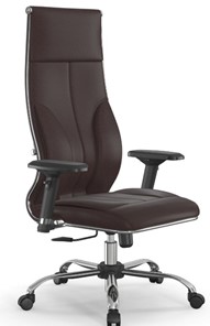 Офисное кресло Мetta L 1m 46/4D Infinity Easy Clean топган, нижняя часть 17833 темно-коричневый в Тюмени