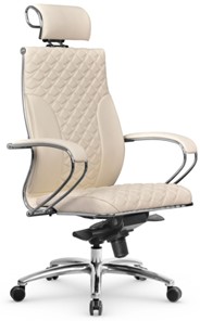 Кресло офисное Metta L 2c 44C/K116 Infinity Easy Clean мультиблок, нижняя часть 17838 молочный в Заводоуковске