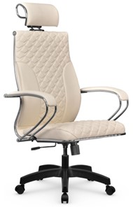 Кресло офисное Metta L 2c 44C/K116 Infinity Easy Clean топган, нижняя часть 17831 молочный в Тюмени