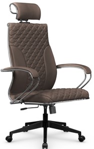 Кресло офисное Metta L 2c 44C/K116 Infinity Easy Clean топган, нижняя часть 17832 светло-коричневый в Заводоуковске