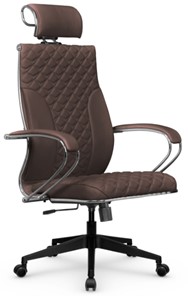 Кресло офисное Metta L 2c 44C/K116 Infinity Easy Clean топган, нижняя часть 17832 темно-коричневый в Тюмени