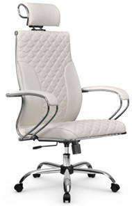 Кресло офисное Metta L 2c 44C/K116 Infinity Easy Clean топган, нижняя часть 17833 белый в Тюмени