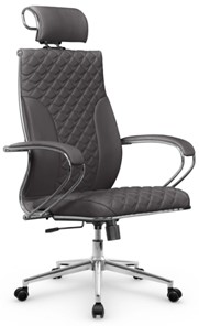 Кресло офисное Metta L 2c 44C/K116 Infinity Easy Clean топган, нижняя часть 17852 серый в Тюмени