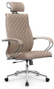 Кресло офисное Metta L 2c 44C/K116 Infinity Easy Clean топган, нижняя часть 17852 темно-бежевый в Тюмени