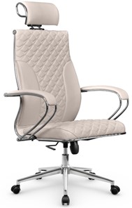 Кресло офисное Metta L 2c 44C/K116 Infinity Easy Clean топган OMS, нижняя часть 17853 светло-бежевый в Тюмени