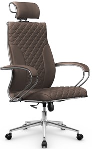 Кресло офисное Metta L 2c 44C/K116 Infinity Easy Clean топган OMS, нижняя часть 17853 светло-коричневый в Тюмени