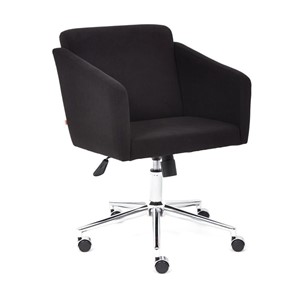 Офисное кресло MILAN хром флок, черный, арт.13946 в Тюмени