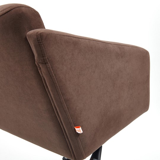 Офисное кресло MILAN хром флок, коричневый, арт.13945 в Заводоуковске - изображение 9