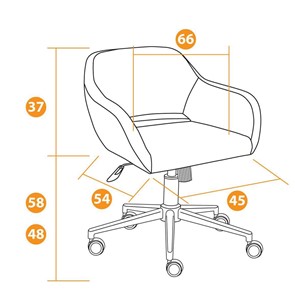 Офисное кресло MODENA хром флок, серый, арт.14232 в Тюмени - предосмотр 11