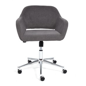 Офисное кресло MODENA хром флок, серый, арт.14232 в Тюмени - предосмотр 4
