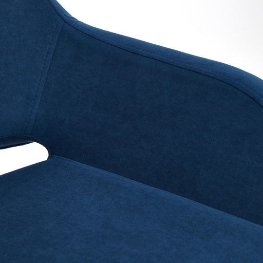 Кресло MODENA хром флок, синий, арт.14233 в Тюмени - изображение 5