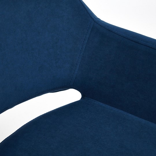 Кресло MODENA хром флок, синий, арт.14233 в Тюмени - изображение 9