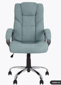 Офисное кресло MORFEO (CHR68) ткань SORO-34, зеленая в Тюмени - предосмотр 1