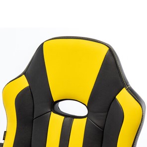 Кресло компьютерное RABIX "Stripe GM-202", экокожа, черное/желтое, 532510 в Тюмени - предосмотр 11