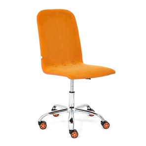 Офисное кресло RIO флок/кож/зам, оранжевый/оранжевый, арт.14188 в Заводоуковске