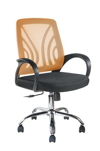 Офисное кресло Riva Chair 8099Е, Оранжевый в Тюмени