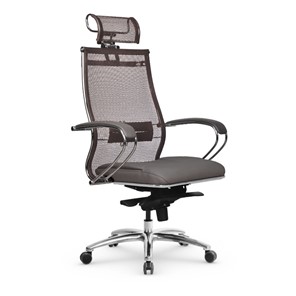 Кресло офисное Samurai SL-2.05 MPES Светло-коричневый / Серый в Тюмени - предосмотр