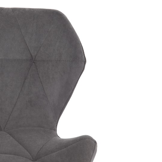 Кресло SELFI флок, серый, арт.15302 в Заводоуковске - изображение 4