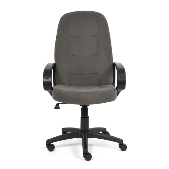 Офисное кресло СН747 флок, серый, арт.15027 в Тюмени - изображение 1