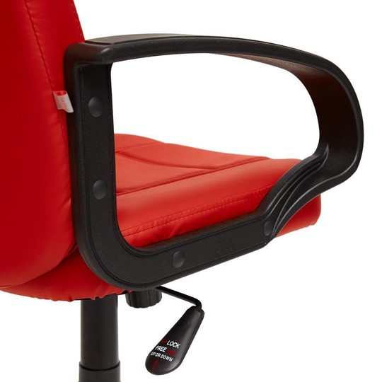 Кресло компьютерное СН747 кож/зам, красный, арт.7707 в Заводоуковске - изображение 7