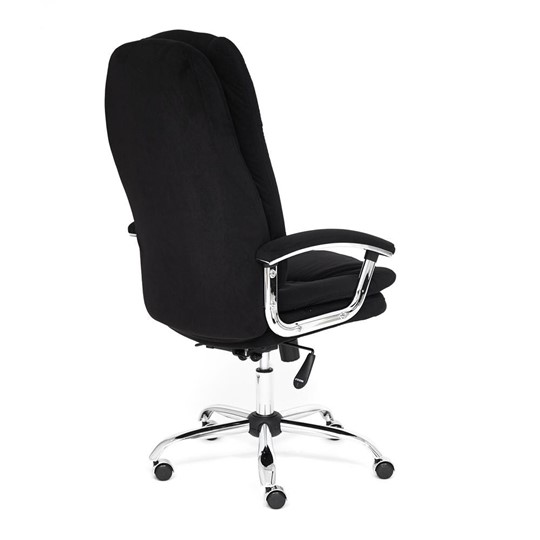 Кресло офисное SOFTY LUX флок, черный, арт.13594 в Заводоуковске - изображение 3