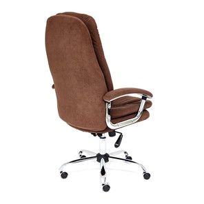 Кресло офисное SOFTY LUX флок, коричневый, арт.13595 в Заводоуковске - предосмотр 3