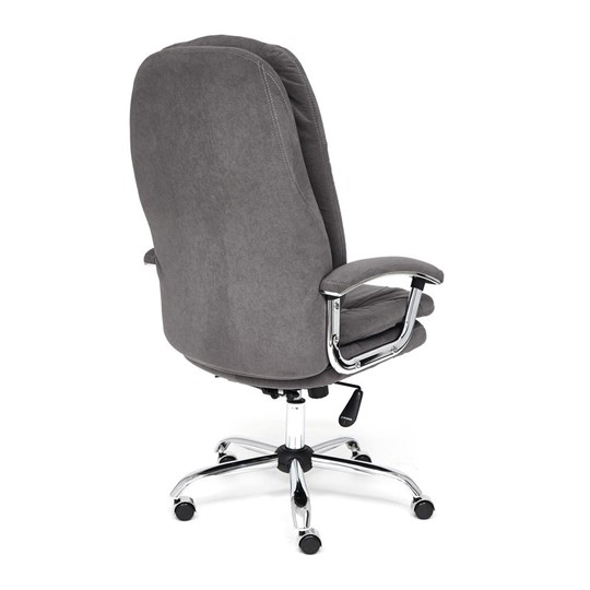 Кресло офисное SOFTY LUX флок, серый, арт.13591 в Тюмени - изображение 3