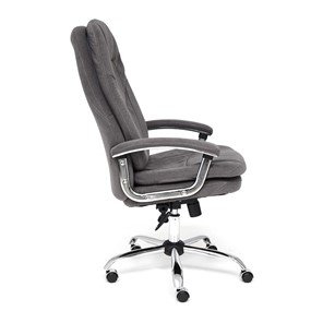 Кресло офисное SOFTY LUX флок, серый, арт.13591 в Тюмени - предосмотр 5