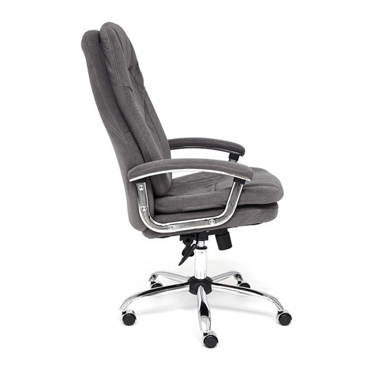 Кресло офисное SOFTY LUX флок, серый, арт.13591 в Тюмени - изображение 5