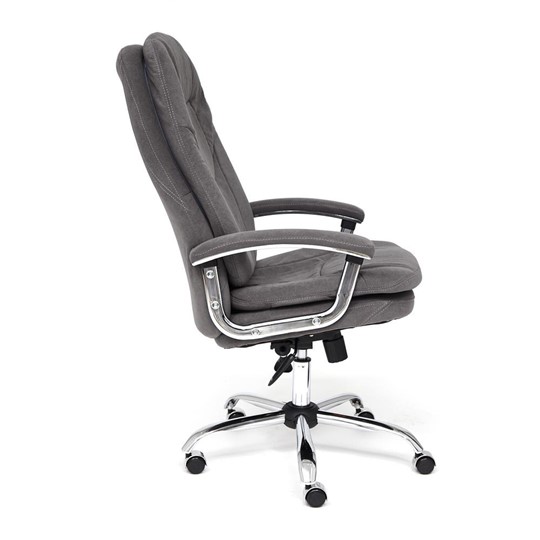 Кресло офисное SOFTY LUX флок, серый, арт.13591 в Тюмени - изображение 6