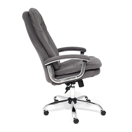 Кресло офисное SOFTY LUX флок, серый, арт.13591 в Тюмени - изображение 7