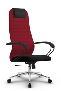 Кресло офисное SU-BK130-10 Ch-3 красный/черный в Тюмени