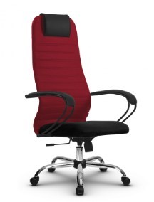 Кресло офисное SU-BK130-10 CH красный/черный в Тюмени