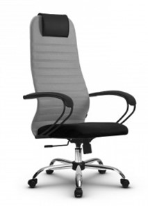 Компьютерное кресло SU-BK130-10 CH серый/черный в Тюмени