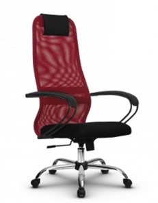 Кресло офисное SU-BK130-8 CH красный/черный в Тюмени