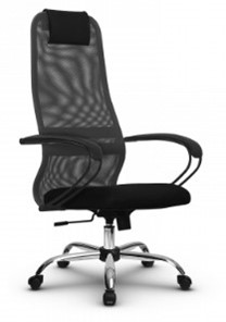 Кресло офисное SU-BK130-8 CH темно-серый/черный в Заводоуковске
