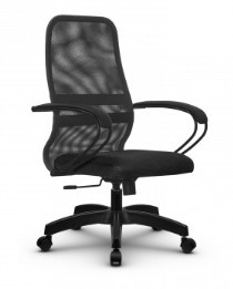 Кресло компьютерное SU-CK130-8 PL темно-серый/черный в Тюмени