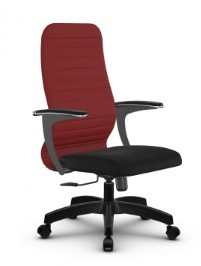 Офисное кресло SU-CU160-10 PL  красный/черный в Тюмени