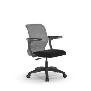 Кресло SU-M-4/подл.160/осн.005 светло-серый/черный в Тюмени
