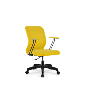 Кресло компьютерное SU-Mr-4/подл.079/осн.005 желтый в Тюмени
