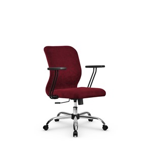 Кресло компьютерное SU-Mr-4/подл.109/осн.003  красный в Тюмени