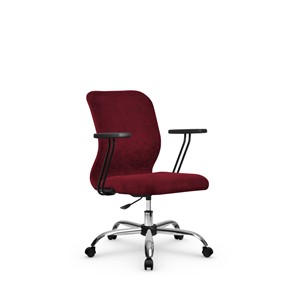 Офисное кресло SU-Mr-4/подл.109/осн.006 красный в Тюмени