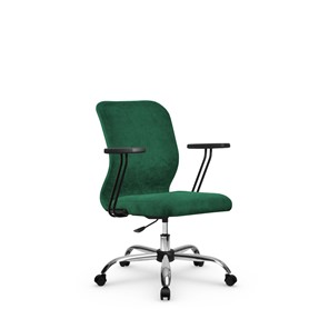 Кресло компьютерное SU-Mr-4/подл.109/осн.006 зеленый в Тюмени